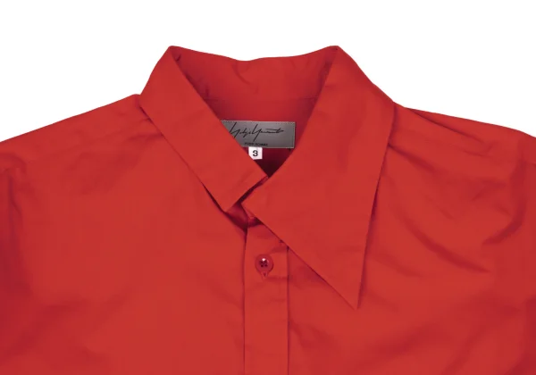 Yohji Yamamoto POUR HOMME Cotton Asymmetrical Collar Shirt K-166282_003