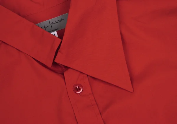 Yohji Yamamoto POUR HOMME Cotton Asymmetrical Collar Shirt K-166282_005