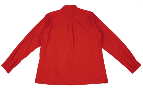 Yohji Yamamoto POUR HOMME Cotton Asymmetrical Collar Shirt K-166282_011