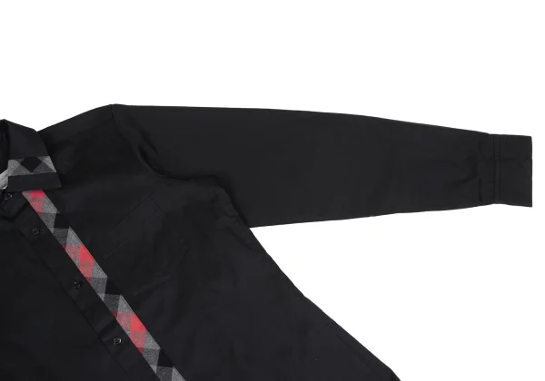 Yohji Yamamoto POUR HOMME Check Switching Long Sleeve Shirt K-166283_009