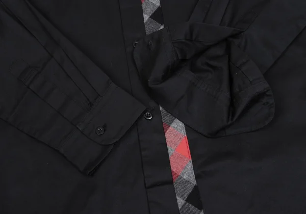 Yohji Yamamoto POUR HOMME Check Switching Long Sleeve Shirt K-166283_010