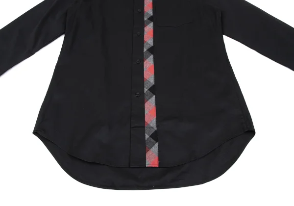 Yohji Yamamoto POUR HOMME Check Switching Long Sleeve Shirt K-166283_011