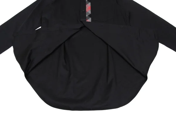 Yohji Yamamoto POUR HOMME Check Switching Long Sleeve Shirt K-166283_012