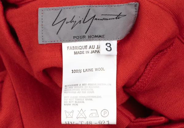 Yohji Yamamoto POUR HOMME Wool Knit Shirt K-166284_011