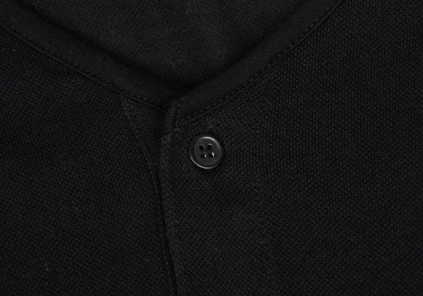 Yohji Yamamoto POUR HOMME Cashmere Blend Henley Neck T Shirt K-166286_003