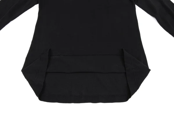 Yohji Yamamoto POUR HOMME Cashmere Blend Henley Neck T Shirt K-166286_008