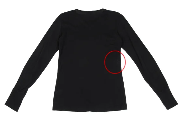 Yohji Yamamoto POUR HOMME Cashmere Blend Henley Neck T Shirt K-166286_009