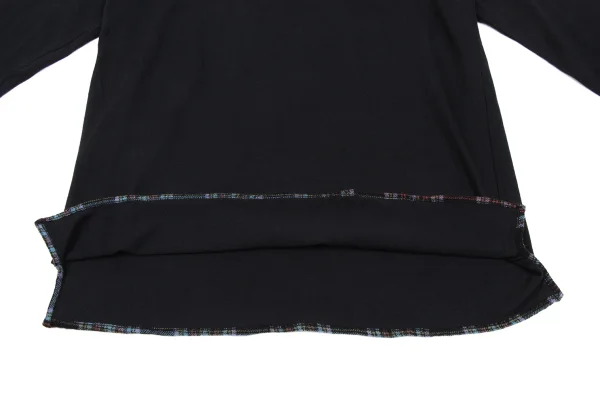 Yohji Yamamoto POUR HOMME Cotton Check Trim T Shirt K-166287_007