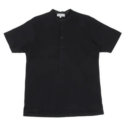 Yohji Yamamoto POUR HOMME Cut Off Henley Neck T Shirt