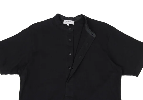 Yohji Yamamoto POUR HOMME Cut Off Henley Neck T Shirt K-166290_005