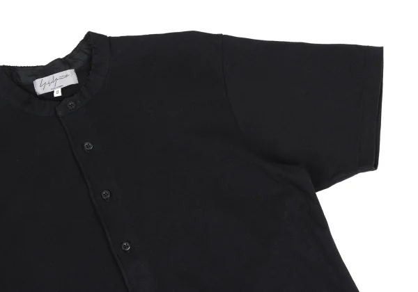 Yohji Yamamoto POUR HOMME Cut Off Henley Neck T Shirt K-166290_006