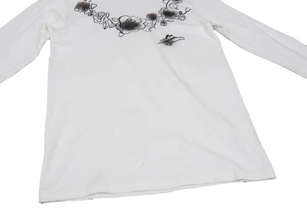 Yohji Yamamoto POUR HOMME Floral Sketch Printed T Shirt K-166291_008