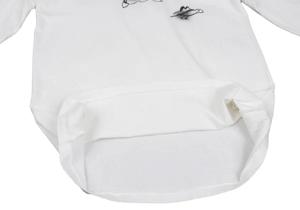 Yohji Yamamoto POUR HOMME Floral Sketch Printed T Shirt K-166291_009