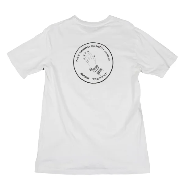 Yohji Yamamoto POUR HOMME Back Printed T Shirt White 3 K-166292_001