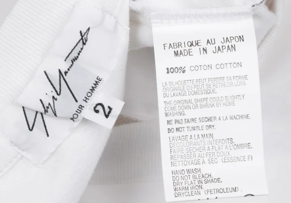 Yohji Yamamoto POUR HOMME Cotton V Neck T Shirt K-166293_010