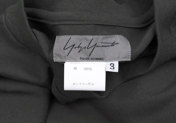 Yohji Yamamoto POUR HOMME Cotton Side Tag T-shirt K-166294_015