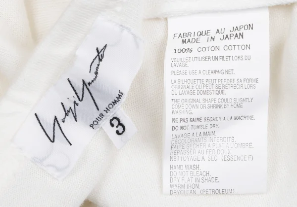 Yohji Yamamoto POUR HOMME Cotton Flap Pocket Long Tank Top K-166295_013