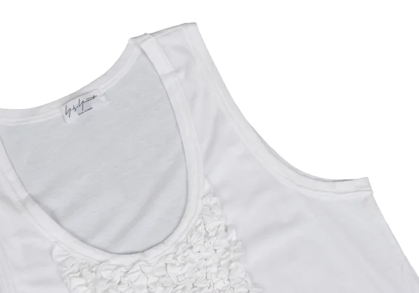 Yohji Yamamoto POUR HOMME Cotton Frill Paste Tank Top K-166296_004