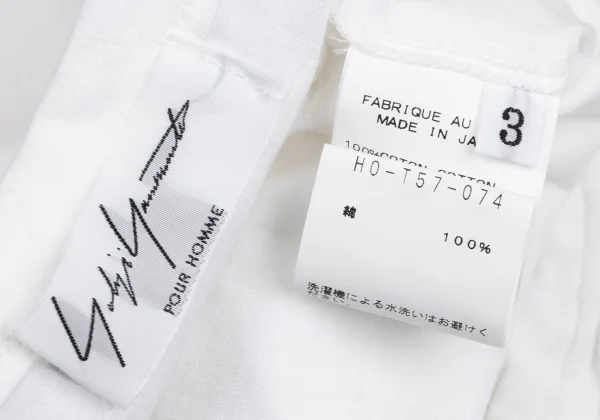 Yohji Yamamoto POUR HOMME Cotton Frill Paste Tank Top K-166296_013