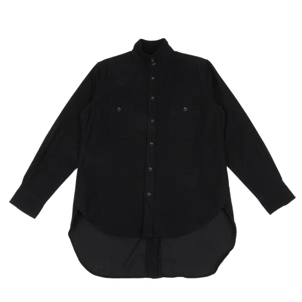 Y's for men Cotton Back Long Shirt Black 3 K-166300_001