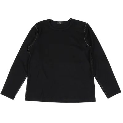Y's for men Brushed Wool Side Stitch Knit Top