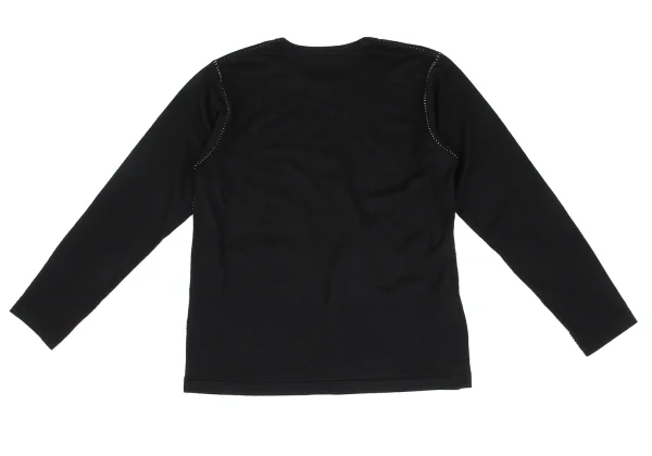 Y's for men Brushed Wool Side Stitch Knit Top K-166301_010