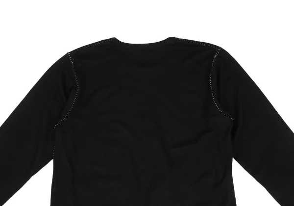 Y's for men Brushed Wool Side Stitch Knit Top K-166301_011