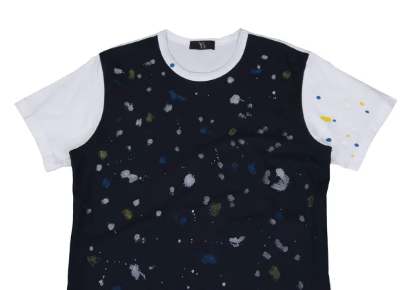 Y's for men Paint Printed Switching T-shirt K-166303_002