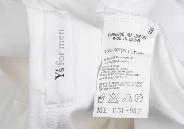 Y's for men Western York T Shirt K-166304_013