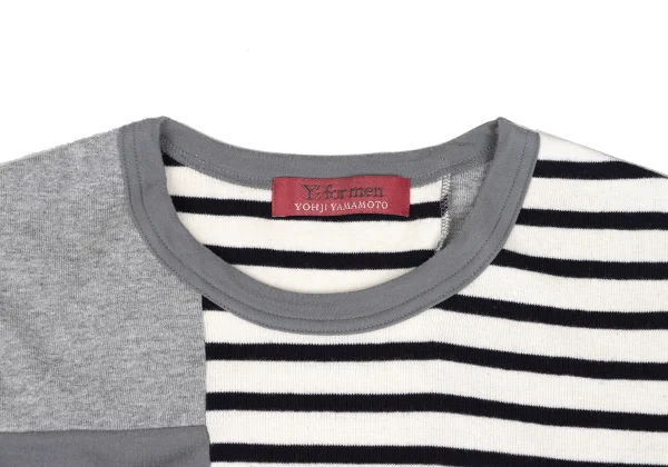 Y's for men Panel Switching T-shirt K-166306_003
