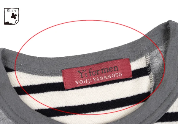 Y's for men Panel Switching T-shirt K-166306_004