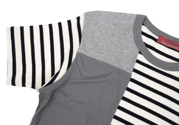Y's for men Panel Switching T-shirt K-166306_005