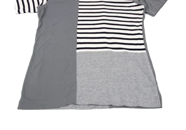 Y's for men Panel Switching T-shirt K-166306_006