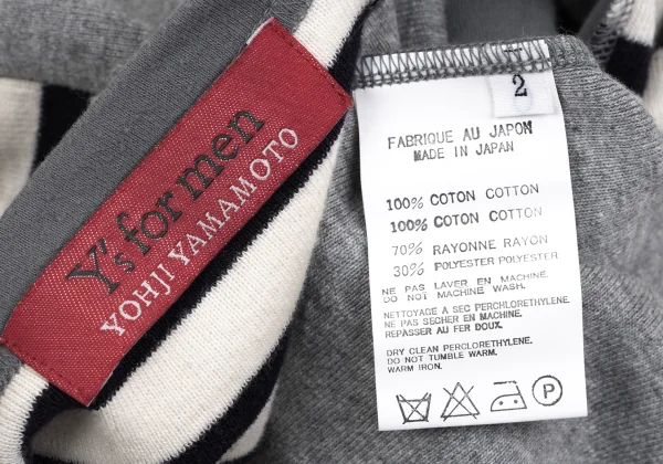 Y's for men Panel Switching T-shirt K-166306_010