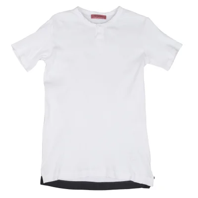 Y's for men Hem Switching Rib Cotton T Shirt