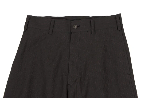 Y's Wool Striped Straight Pants K-166308_002