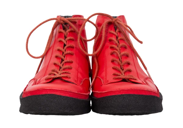 Yohji Yamamoto POUR HOMME Crape Sole Leather Sneakers K-166310_004