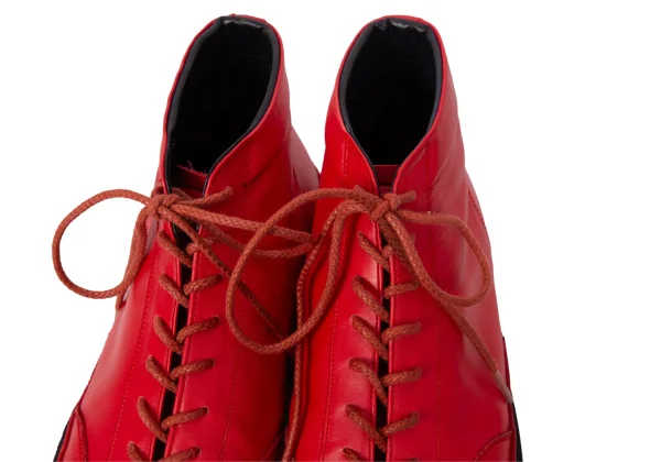 Yohji Yamamoto POUR HOMME Crape Sole Leather Sneakers K-166310_006