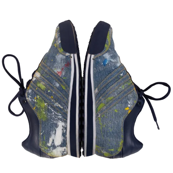 Yohji Yamamoto×adidas Painted denim Sneakers K-166311_009