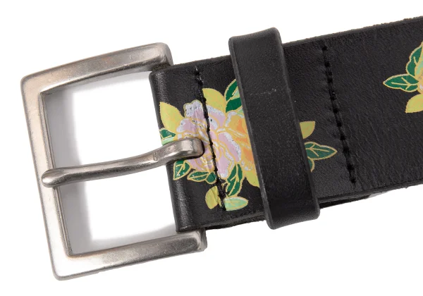Yohji Yamamoto POUR HOMME Floral Leather Belt K-166312_004