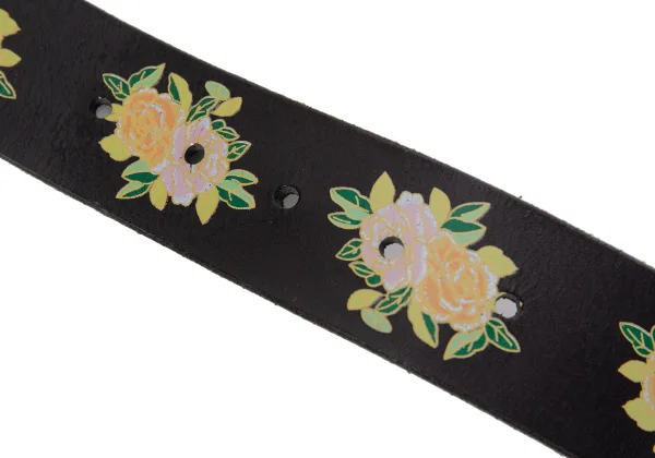 Yohji Yamamoto POUR HOMME Floral Leather Belt K-166312_006
