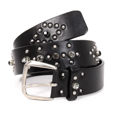 Yohji Yamamoto POUR HOMME Bijou Studs Leather Belt