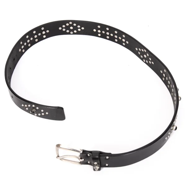 Yohji Yamamoto POUR HOMME Bijou Studs Leather Belt K-166313_002