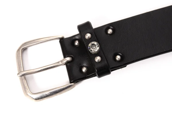 Yohji Yamamoto POUR HOMME Bijou Studs Leather Belt K-166313_004