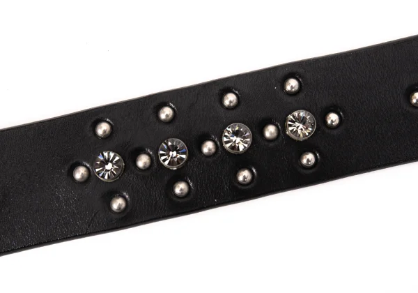 Yohji Yamamoto POUR HOMME Bijou Studs Leather Belt K-166313_005