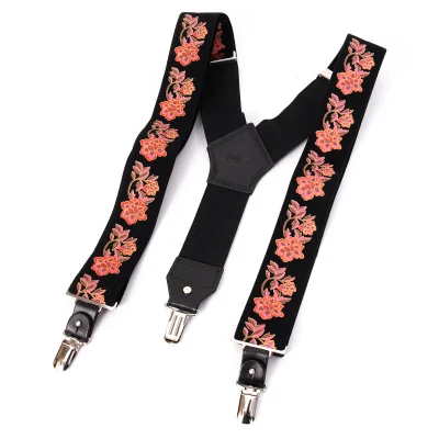 Yohji Yamamoto POUR HOMME Floral Printed Suspenders