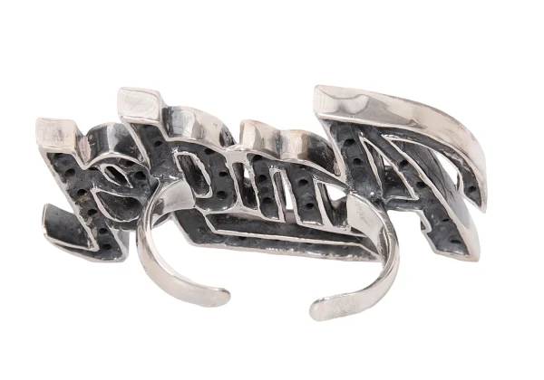 Yohji Yamamoto POUR HOMME 950 Silver Double Finger Ring K-166317_002