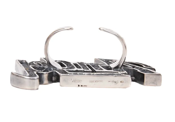 Yohji Yamamoto POUR HOMME 950 Silver Double Finger Ring K-166317_003