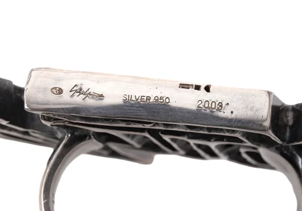 Yohji Yamamoto POUR HOMME 950 Silver Double Finger Ring K-166317_008