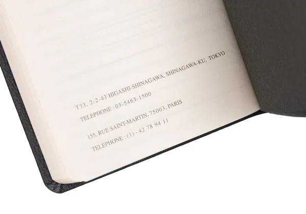ヨウジヤマモトYohji Yamamoto 2003カレンダー手帳 黒 K-166322_006
